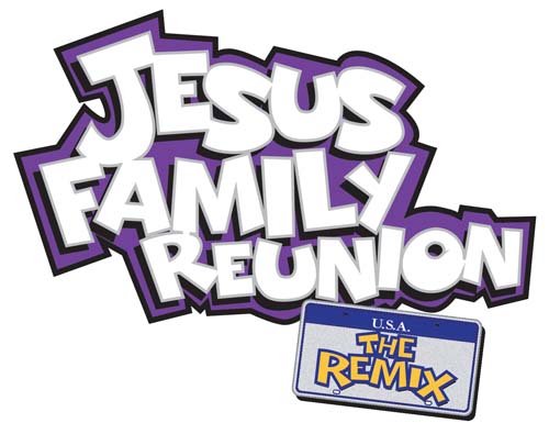Jesus Family Reunion Remix Logo Text Logo(2012)